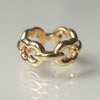 GIFTED / 4LINKED IMPLOSION CHAIN RING YG