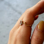 【-10/19限定】Curva ｙ Ruri JEWELRY/トラピッチェルビー・ダイヤモンドリング