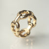 GIFTED / 4LINKED IMPLOSION CHAIN RING YG