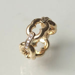 GIFTED / 4LINKED IMPLOSION CHAIN RING YGD