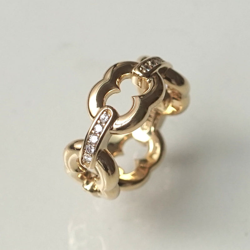 GIFTED / 4LINKED IMPLOSION CHAIN RING YGD
