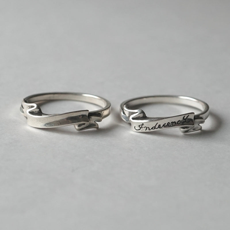 IN OUT DESIGN / Banner Ring & Indecency Ring
