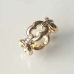 GIFTED / 4LINKED IMPLOSION CHAIN RING YGD