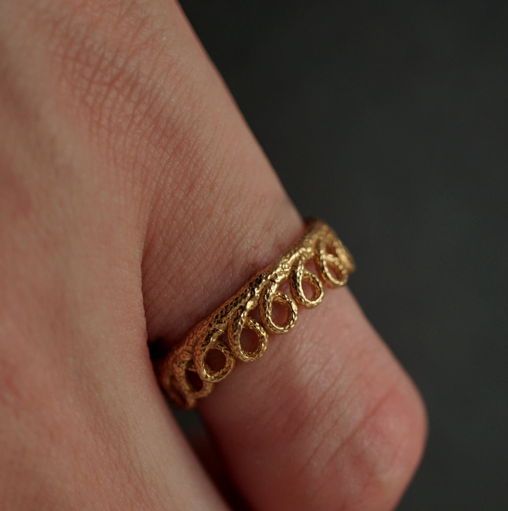 emme / antique lace ring vermeil（SIL5023VER）