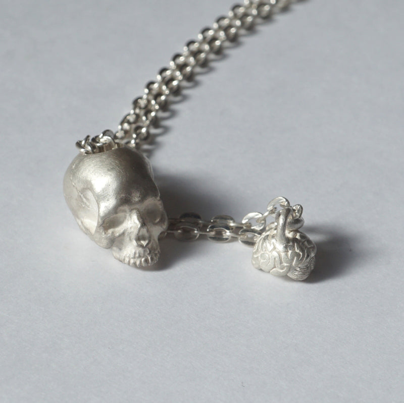 In Out Design / Brain Skull Pendant