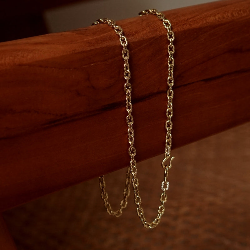 GIFTED / K18YG IMPLOSION NECK CHAIN ROΦ1H YG-2PD