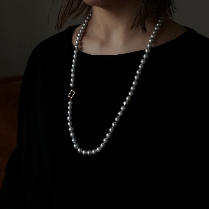 Kagann jewelry (カガンジュエリー) / Moroccan×pearl necklace K18