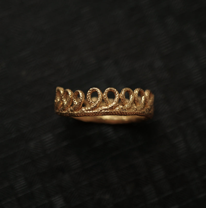 emme / antique lace ring vermeil（SIL5023VER）