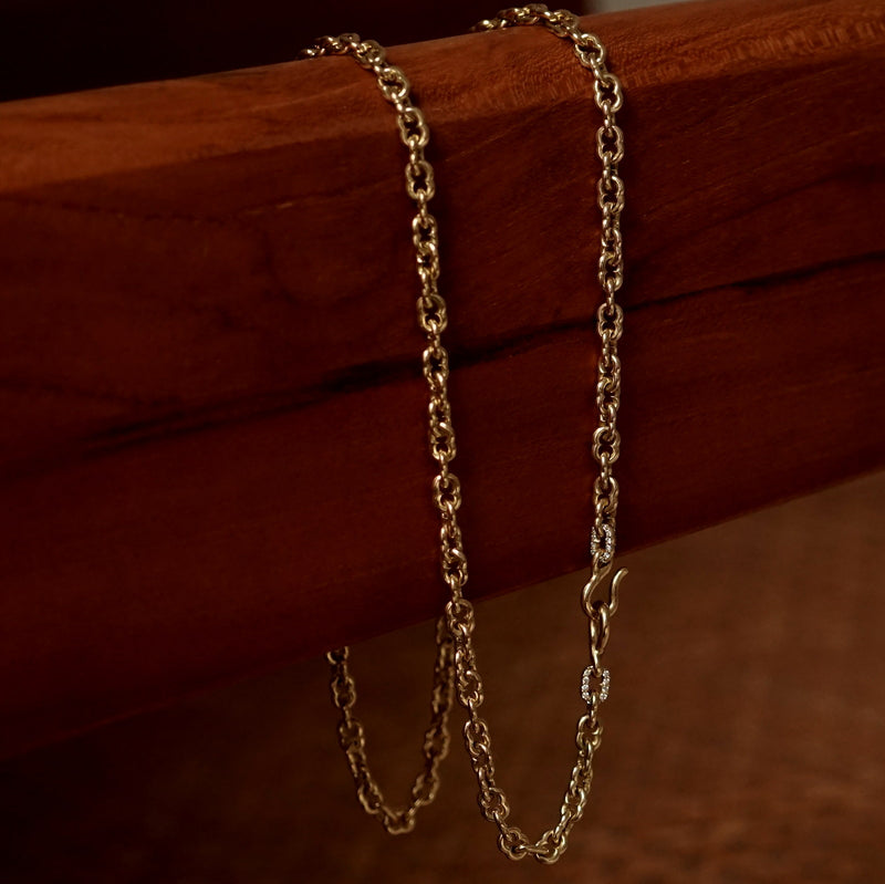GIFTED / K18YG IMPLOSION NECK CHAIN ROΦ1H YG-2PD