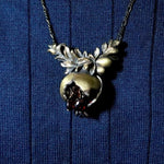 cocoon / pomegranate necklace L