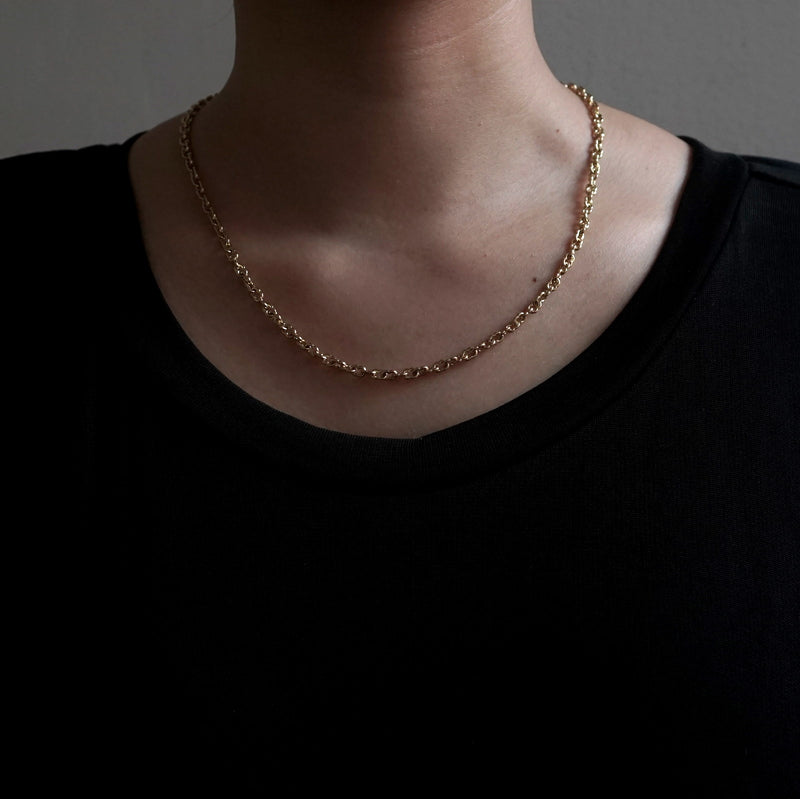 GIFTED / K18YG IMPLOSION NECK CHAIN ​​ROΦ1H YG-2PD