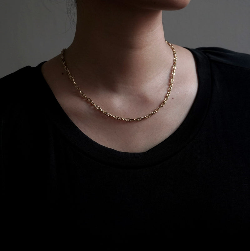 GIFTED / K18YG IMPLOSION NECK CHAIN ​​OVΦ1H YG-2PD