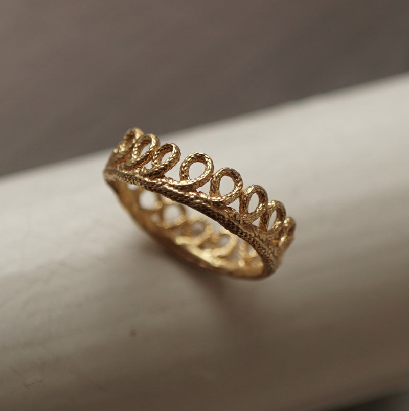 emme / antique lace ring vermeil（SIL5023VER）