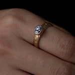 Kagann jewelry / Lale stone ring 非加熱サファイア #13