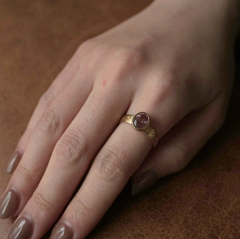 Kagann jewelry / Lale stone ring パイロープガーネット #14
