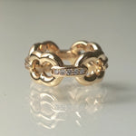 GIFTED / 4LINKED IMPLOSION CHAIN RING YGD