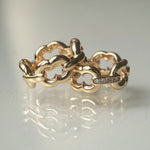 GIFTED / 4LINKED IMPLOSION CHAIN RING YG