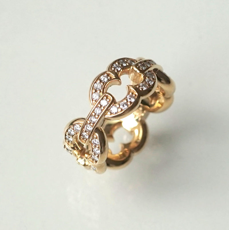 GIFTED / 4LINKED IMPLOSION CHAIN RING YGPV