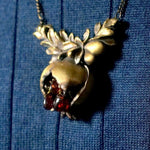 cocoon / pomegranate necklace L