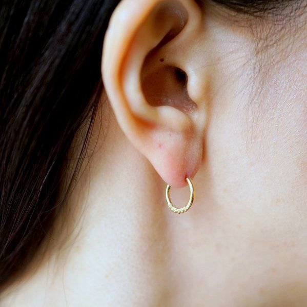 {a\u0026r#} twist earrings(silver)ピアス