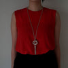 GIFTED / IMPLOSION CROSS NECKLACE TASSEL M（OVFC_80cm）