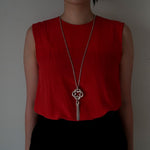 GIFTED / IMPLOSION CROSS NECKLACE TASSEL M（OVFC_80cm）