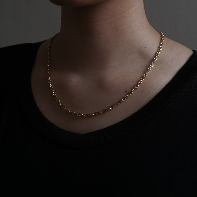 GIFTED / K18YG IMPLOSION NECK CHAIN ​​ROΦ1H YG-2PD