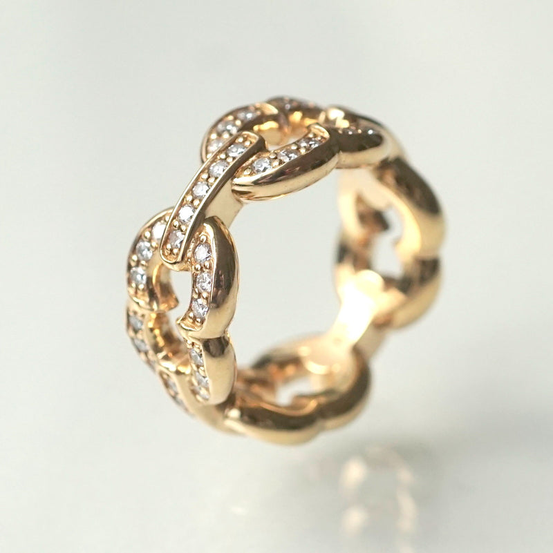 GIFTED / 4LINKED IMPLOSION CHAIN RING YGPV