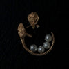 ELCAMI Chameleon Half Pearl Pears Gold (EPS-071G)