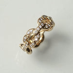 GIFTED / 5LINKED IMPLOSION CHAIN RING YGPV