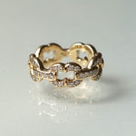 GIFTED / 5LINKED IMPLOSION CHAIN RING YGPV