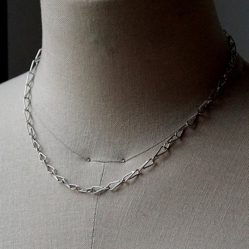 uM / CHAIN NECKLACE（um-chN01 _SV） – Fuligo / Fuligoshed