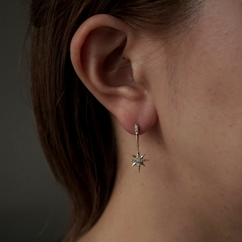 Kagann jewelry / Star single earring 01 K18