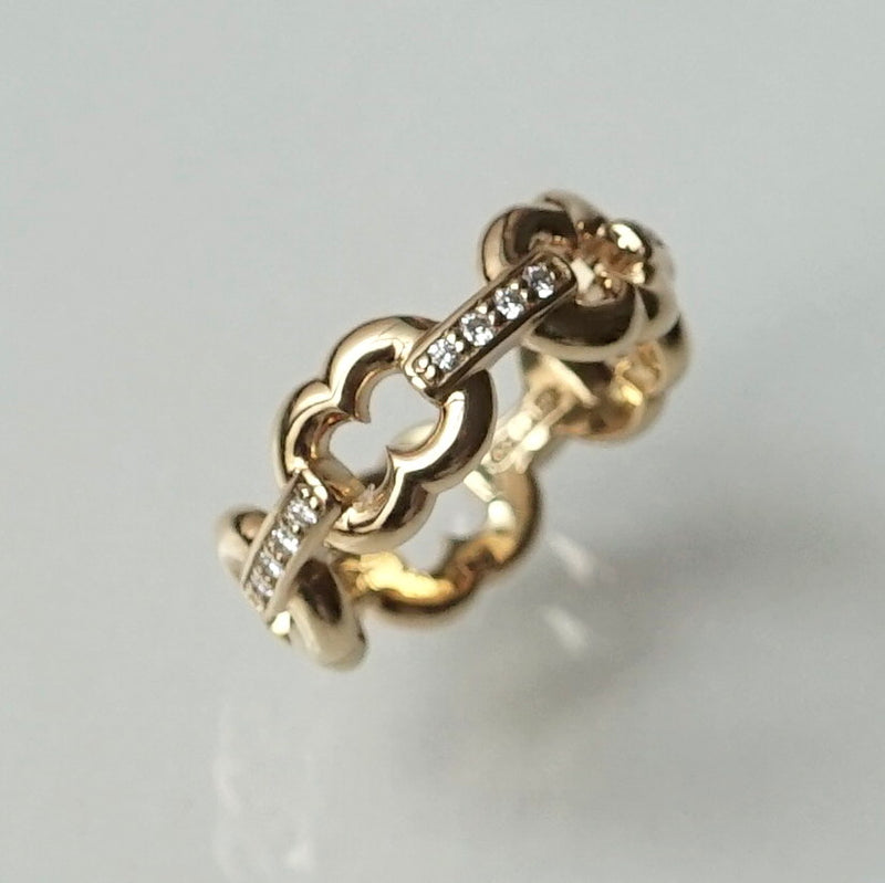 GIFTED / 5LINKED IMPLOSION CHAIN RING YGD