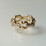 GIFTED / 5LINKED IMPLOSION CHAIN RING YGD