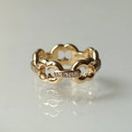 GIFTED / 5LINKED IMPLOSION CHAIN RING YGD