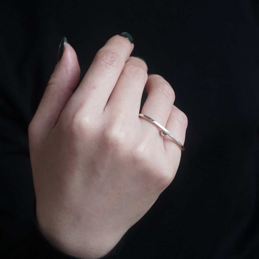 revie objects /〈GEOMETRIC〉Oval double ring 2 (GE01-02)