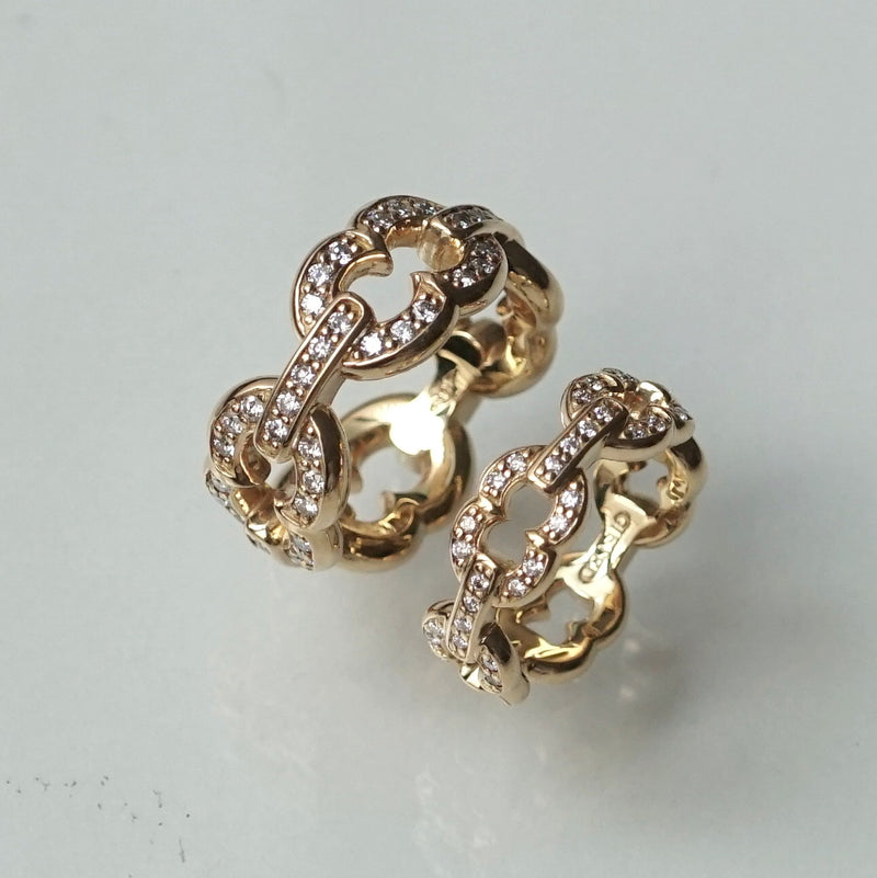 GIFTED / 5LINKED IMPLOSION CHAIN RING YGPV