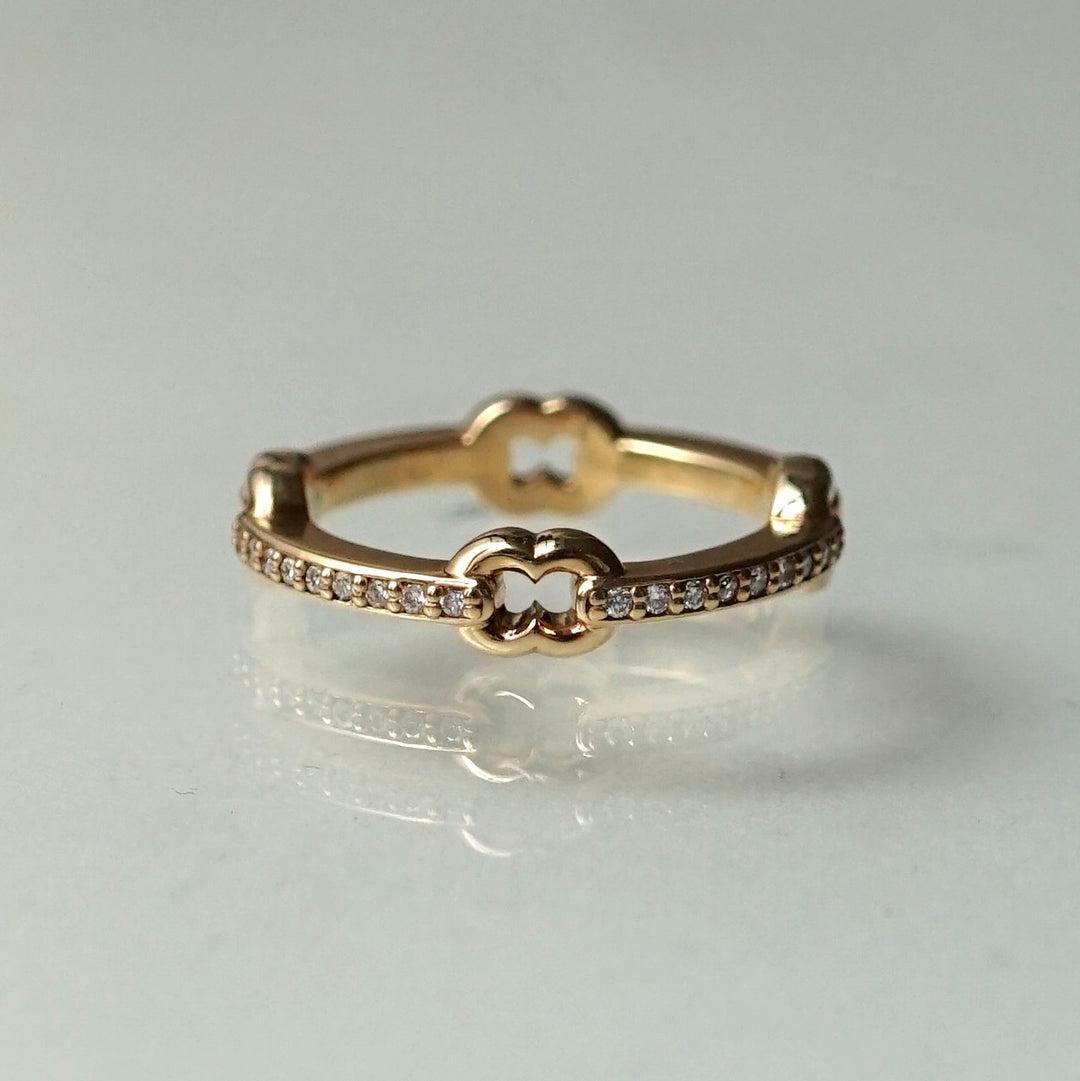 【あまちゃん】fuligo siena 流れ星リング　k18 リング　12 あまちゃん様専用】fuligo siena 流れ星リング k18 リング 12