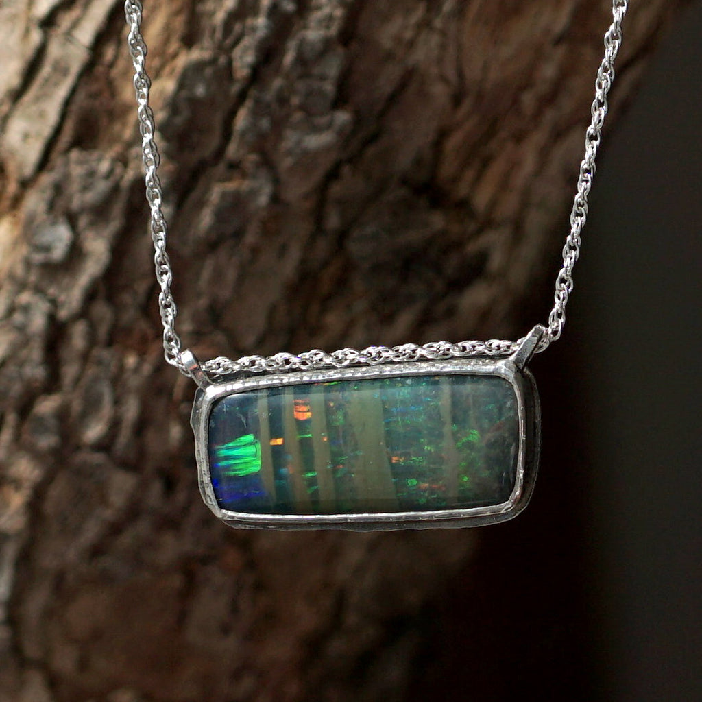 [Posted only at noon on November 4th] J&O SINRA / Boulder Opal Necklace (BOO-15)
