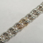 GIFTED / IMPLOSION CURB CHAIN BRACELETΦ3 YGC/1PYGD