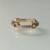 GIFTED / HOOPED IMPLOSION CHAIN RING YGD