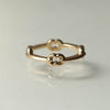 GIFTED / HOOPED IMPLOSION CHAIN RING YG
