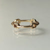 GIFTED / HOOPED IMPLOSION CHAIN RING YG
