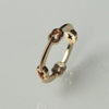 GIFTED / HOOPED IMPLOSION CHAIN RING YG