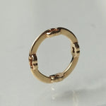 GIFTED / HOOPED IMPLOSION CHAIN RING YG
