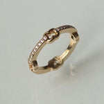 GIFTED / HOOPED IMPLOSION CHAIN RING YGD
