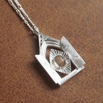 cocoon / open heart necklace ルチルクォーツ