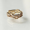 GIFTED / HOOPED IMPLOSION CHAIN RING YGD