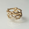 GIFTED / HOOPED IMPLOSION CHAIN RING YG